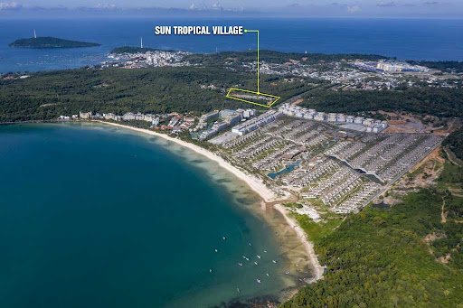 Sun Tropical Village Phú Quốc sở hữu vị trí đắc địa tại bãi Khem