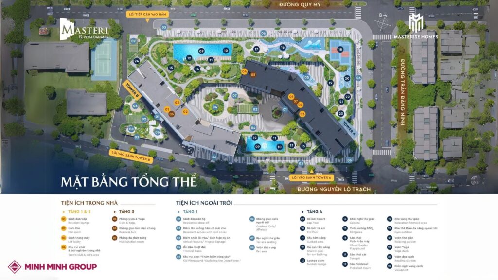 Layout tiện ích dự án cầu Tiên Sơn