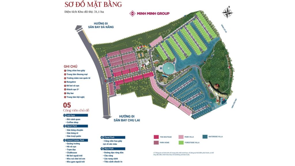Mặt bằng tổng thể dự án Casamia Hội An