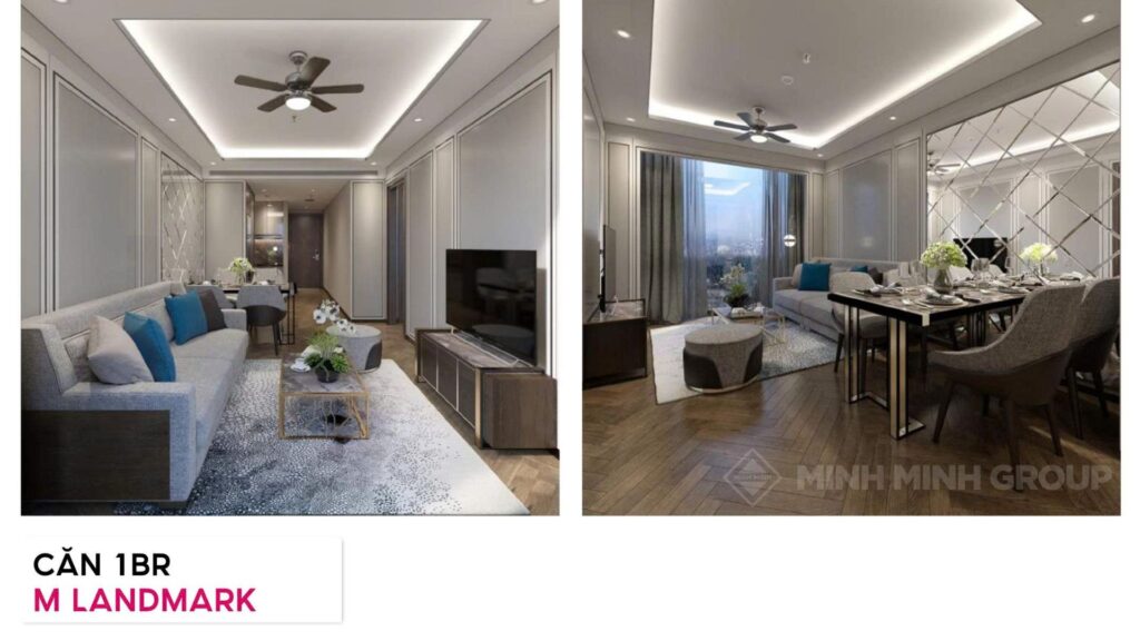 Phối cảnh căn 1br M Landmark Tower