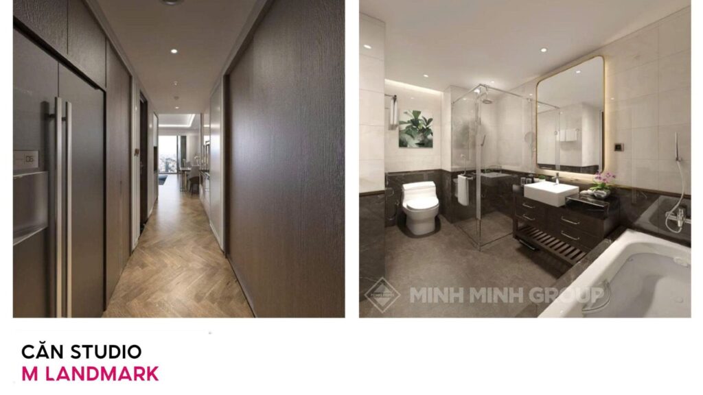 Phối cảnh căn studio căn hộ marriott Đà Nẵng