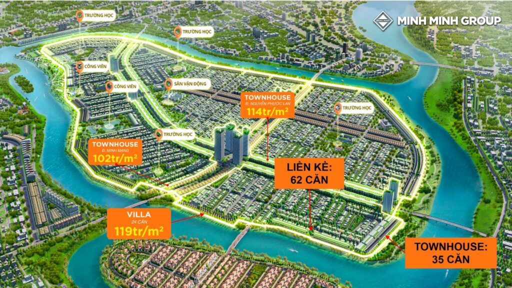 Townhouse Villa ven sông Đà Nẵng cung cấp đa dạng loại hình sản phẩm