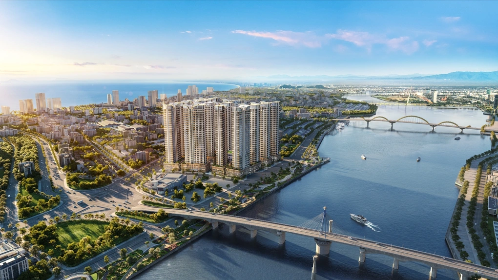 Khu vực cảnh quan bờ Đông sông Hàn trải dài hết tuyến đường Trần Hưng Đạo được phát triển phục vụ người dân và du khách