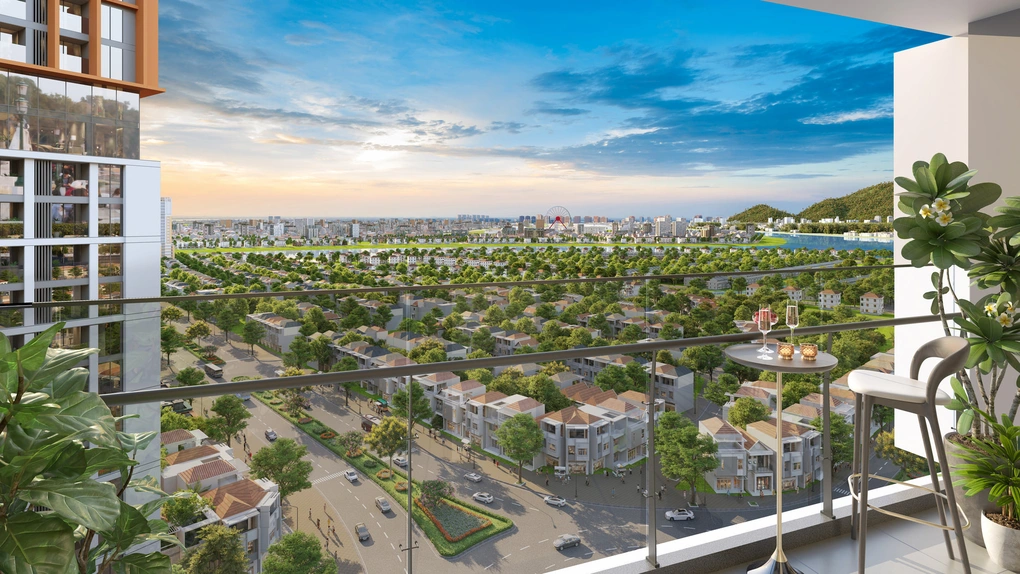 Tổ hợp căn hộ nổi bật với tầm nhìn mở rộng từ mọi góc ban công