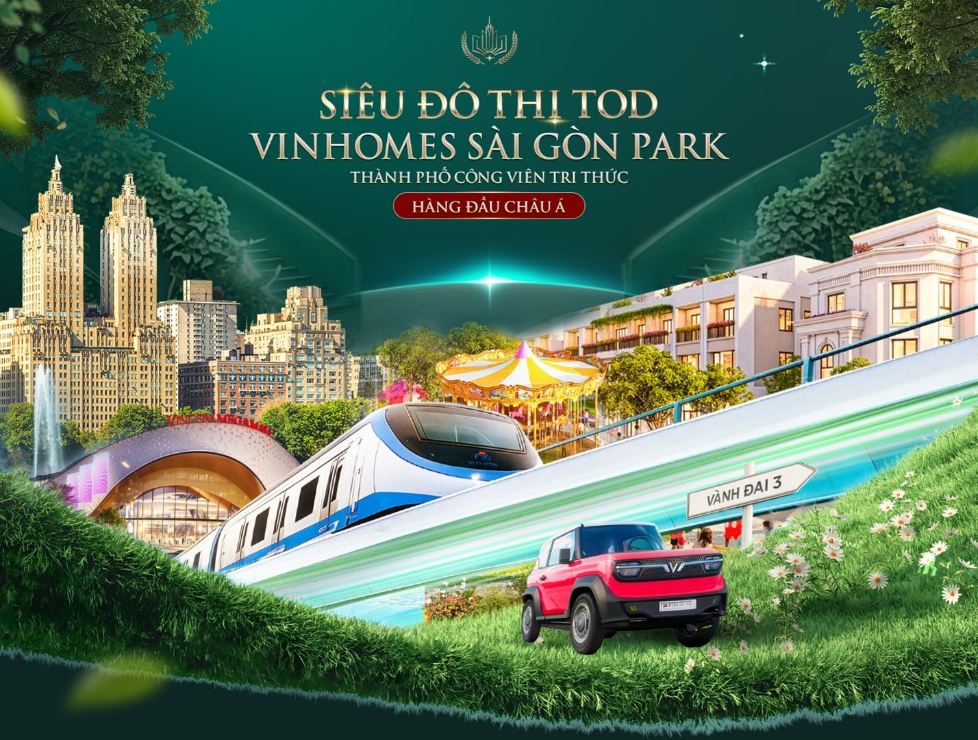 VINHOMES SAIGON PARK – THÀNH PHỐ CÔNG VIÊN TRI THỨC HÀNG ĐẦU CHÂU Á