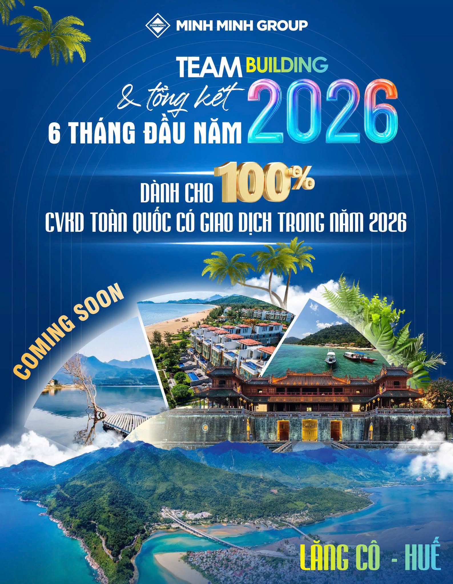 SỰ KIỆN TEAM BUILDING VÀ TỔNG KẾT 6 THÁNG DÀNH CHO 100% CVKD TRÊN TOÀN HỆ THỐNG MINH MINH GROUP